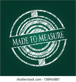 Made to Measure with chalkboard texture