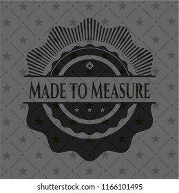 Made to Measure dark emblem. Retro