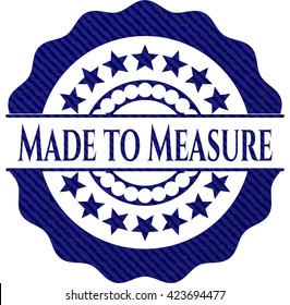 Made to Measure with jean texture