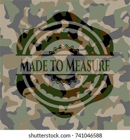 Made to Measure on camo pattern