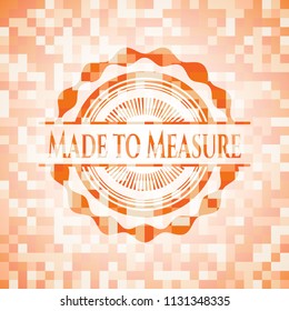 Made to Measure orange mosaic emblem