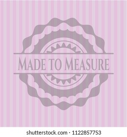 Made to Measure pink emblem