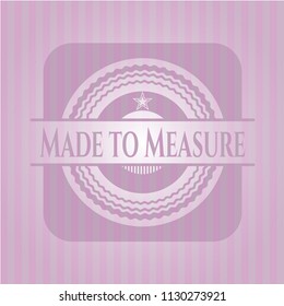 Made to Measure pink emblem