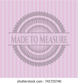 Made to Measure pink emblem