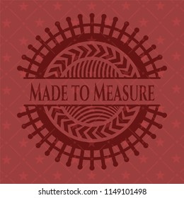 Made to Measure realistic red emblem
