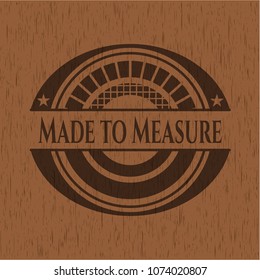 Made to Measure realistic wooden emblem