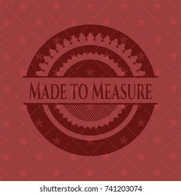 Made to Measure red emblem. Vintage.