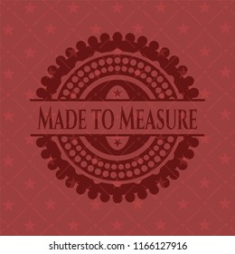 Made to Measure retro red emblem