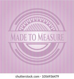 Made to Measure retro style pink emblem