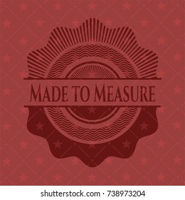Made to Measure vintage red emblem
