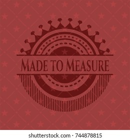 Made to Measure vintage red emblem