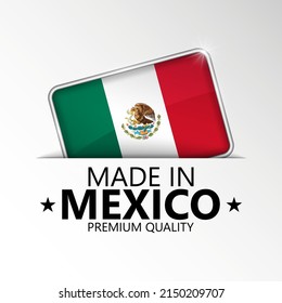 Hecho en México gráfico y etiqueta. Elemento de impacto para el uso que desea hacer de él.