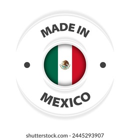 Hecho en México gráfico y etiqueta. Elemento de impacto para el uso que quieres hacer de él.