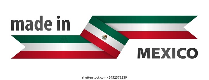 Made in Mexico graphic and label. Element of impact for the use you want to make of it.