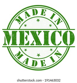 Made Mexico Grunge Rubber Stamp On Stock Vector (Royalty Free) 191463032