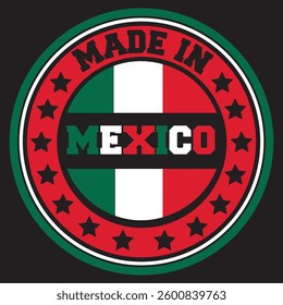 made in Mexico stamp sign
