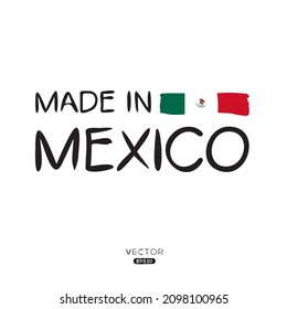 Made in Mexico, vector illustration.