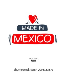 Made in Mexico, vector illustration.