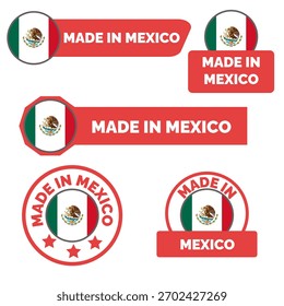 Conjunto de Vector Made in México
Vector conjunto de iconos de pegatinas