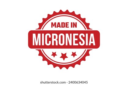 Made In Micronesia Rubber Stamp