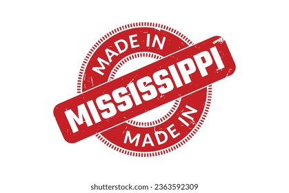 Made In Mississippi Rubber Stamp