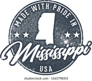 Made in Mississippi State Packaging Label