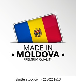 Made in Moldova graphic and label. Element of impact for the use you want to make of it.