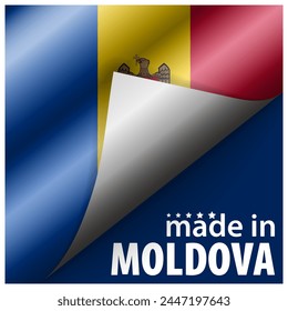 Made in Moldova graphic and label. Element of impact for the use you want to make of it.