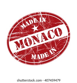 Made in Monaco rubber stamp