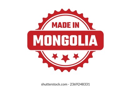 Made In Mongolia Rubber Stamp