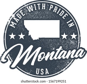 Made in Montana State Packaging Label