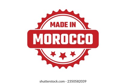 Made In Morocco Rubber Stamp
