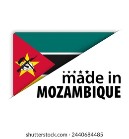 Made in Mozambique graphic and label. Element of impact for the use you want to make of it.