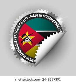 Made in Mozambique graphic and label. Element of impact for the use you want to make of it.