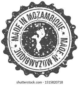 Made In Mozambique. Map Travel Stamp. Icon Country Design. National Export Seal.