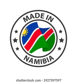 Made in Namibia icon. Stamp sticker. Vector illustration