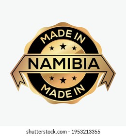 Made in NAMIBIA logo badge design vector