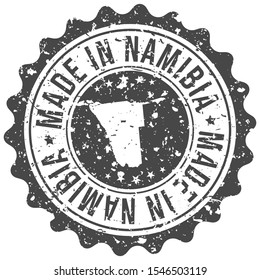 Made In Namibia. Map Travel Stamp. Icon Country Design. National Export Seal.