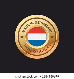 MADE IN NETHERLANDS EMBLEM BADGE