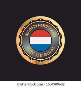 MADE IN NETHERLANDS EMBLEM BADGE