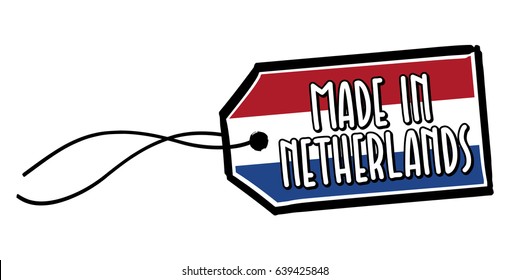 Made in Netherlands Label.