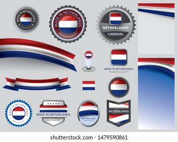 Made in Netherlands Seal Collection (Vector Art)