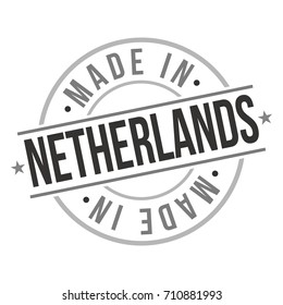 Made In Netherlands Stamp Logo Icon Symbol Design. Seal Badge national Product Vector.
