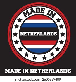 made in netherlands Stamp sign