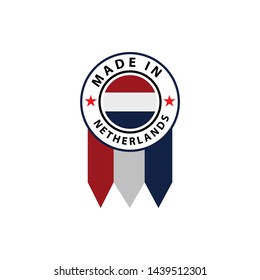 Made in Netherlands stock icon, flat design.