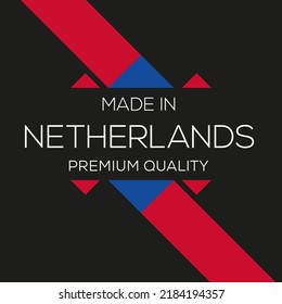 Made in Netherlands, vector illustration.