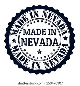 Made in Nevada grunge rubber stamp, vector illustration