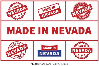 Made In Nevada Rubber Stamp Set