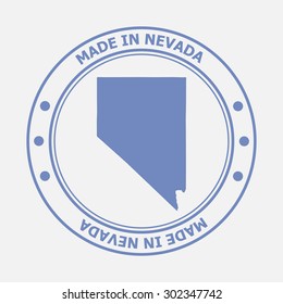 Made in Nevada seal. Sign of production. Vector illustration EPS8