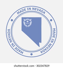 Made in Nevada seal. Sign of production. Vector illustration EPS8